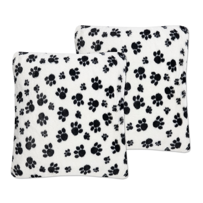 dalmatian print throw pillow